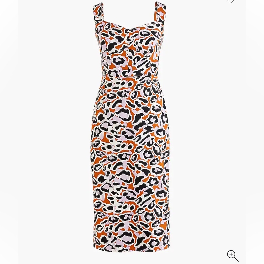J. crew Contrast-stitched sheath dress in stretch faille Size 4 NWT